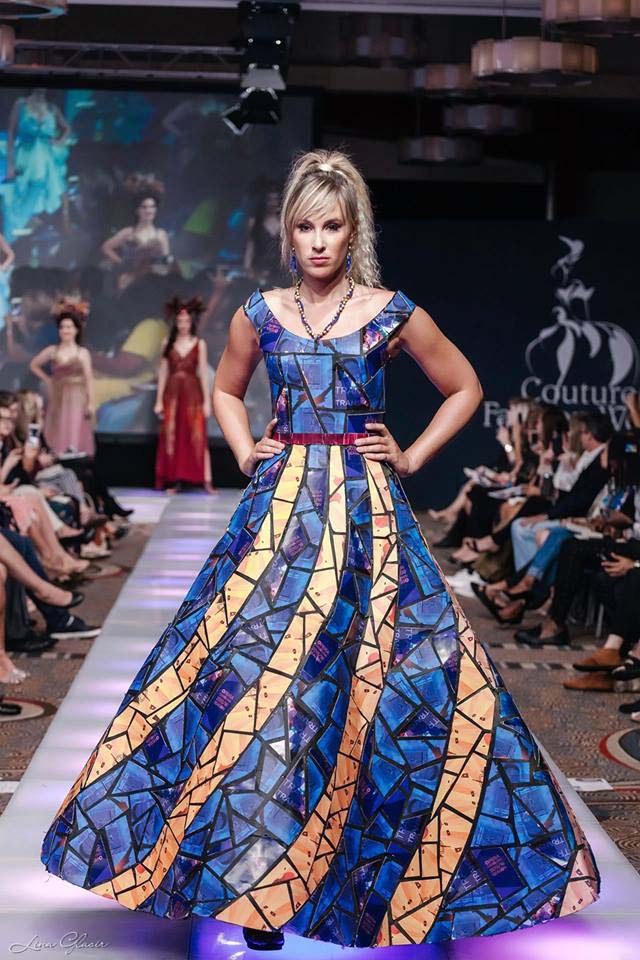 Woman on fashion runway for a Style Blueprint article.